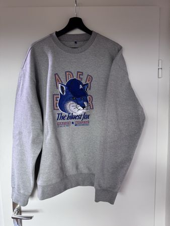 Sweatshirt Ader Error x Maison Kitsune grau Grösse A2