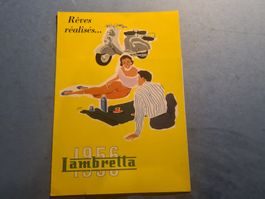 LAMBRETTA 1956 PROSPECTUS SUISSE JAN S.A. LAUSANNE VINTAGE
