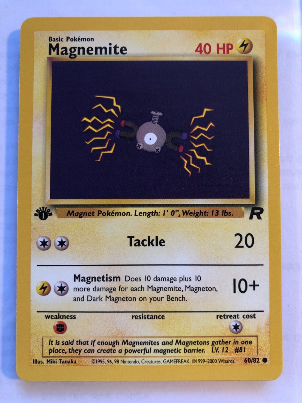 Sammelbilder & Trading cards: Magnemite 1st Team Rocket - MINT - ab 1.- – Gebraucht aus Giubiasco von dan_pr8b