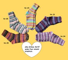 Alle Socken 36/37 jedes Paar ist einzeln erhältlich