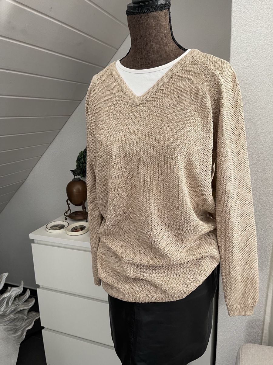 Massimo Dutti Maglioni & Felpe: Massimo Dutti Longpullover – Leinen Mix – Usato da Winkel venduto da Glamour-Style