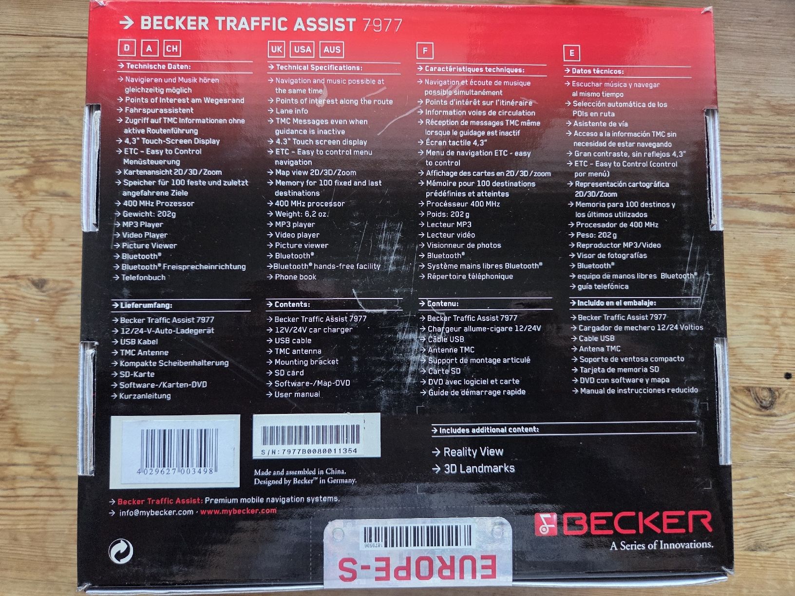 Becker Navigatori: Becker Traffic Assist / Navi New – Nuovo e nell'imballaggio originale da ZERNEZ venduto da joaofonseca 4