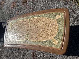 Table basse vintage mosaïque 🇨🇭 - Élégance et originalité