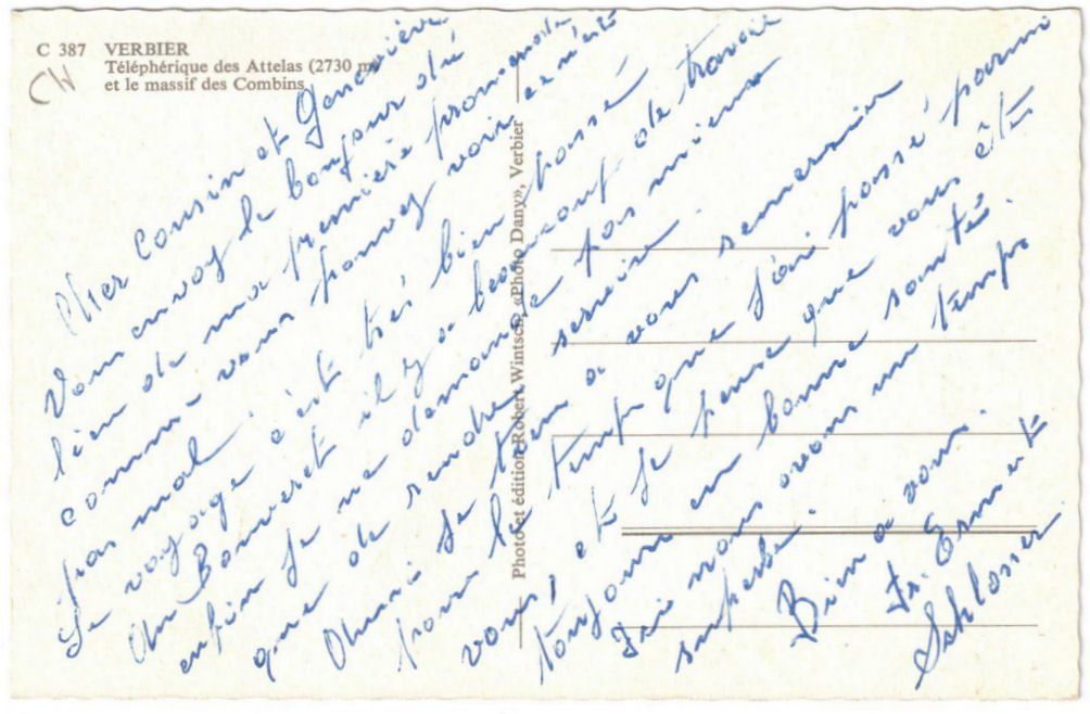 Cartoline postali: Verbier - Luftseilbahn Attelas – Usato da Binningen venduto da Mountainrider 1