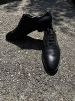 Navyboot Herren Schnürschuhe Schwarz, Gr. 41.5