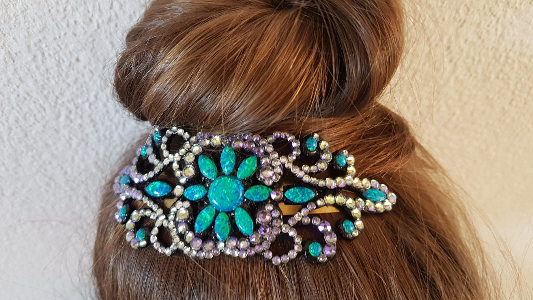 Accessori per capelli: Haarspange mit Swarovski Steinen 13cm. – Nuovo (secondo la descrizione) da Zürich venduto da 280_yc86 4
