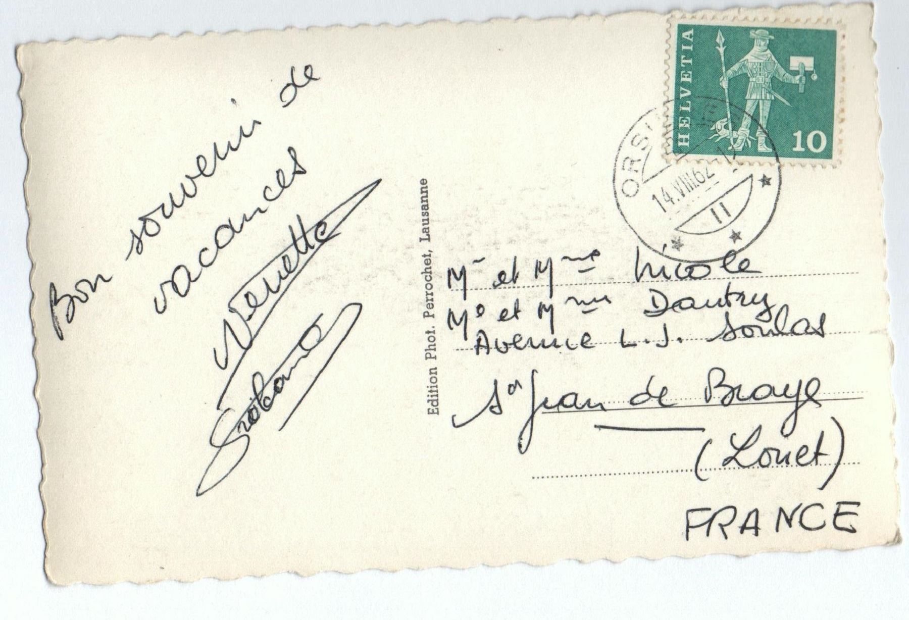 Cartoline postali: ORSIÈRES et Val Ferret – Usato da Jona venduto da philajona 1