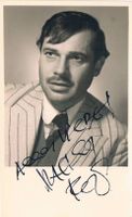Walther Reyer 1922-99 Autogramm signiert Vintage Foto 9x14cm
