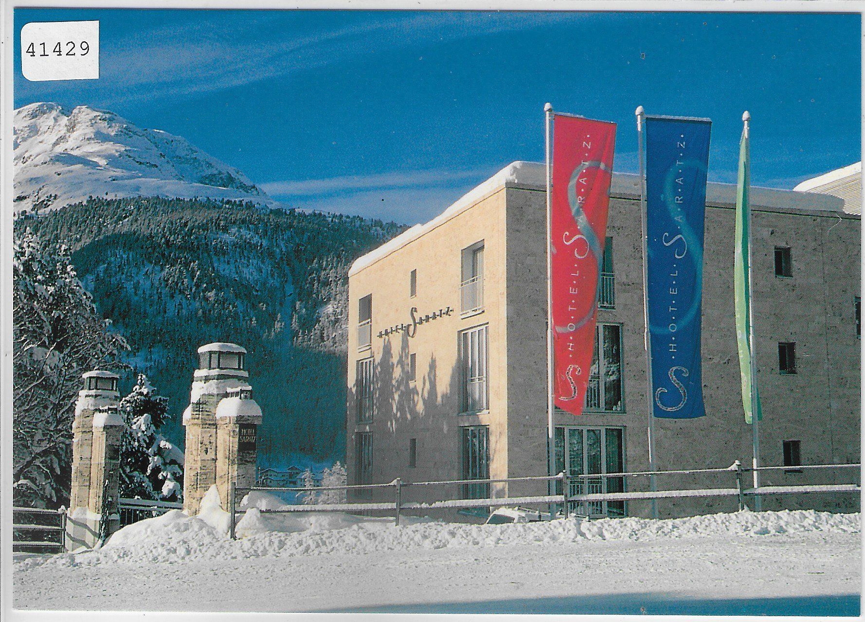 Cartes postales: Hotel Saratz - Pontresina – D'occasion à Ettingen par Kartenplanet