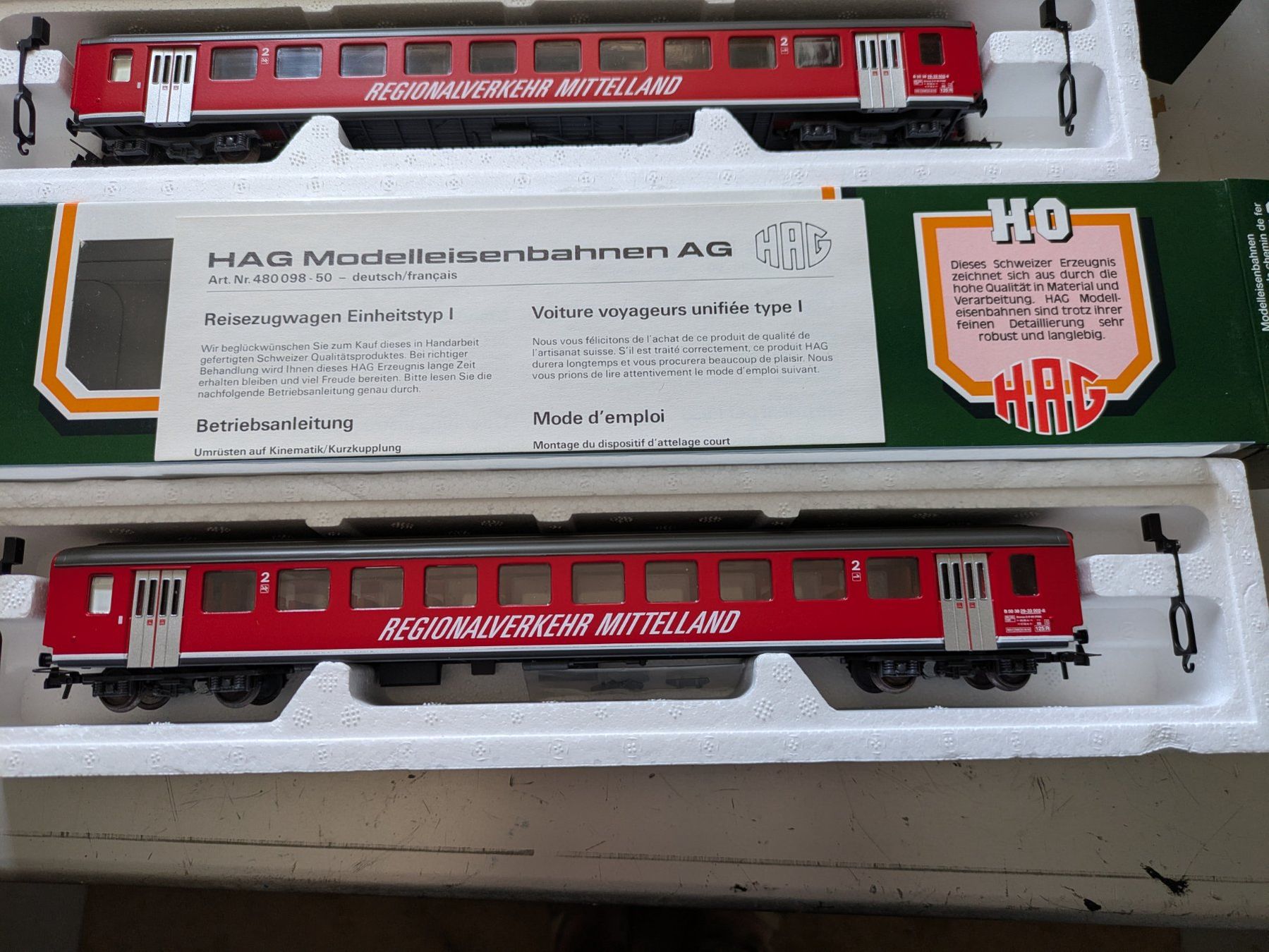 Hag Trains électriques: 3 HAG RM Einhaitswagen – Neuf (Voir description) à Lohn SH par Gitane0 3