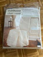 Stuhlhusse / Stuhl Ueberzug, Tchibo neuwertig, Farbe Creme!