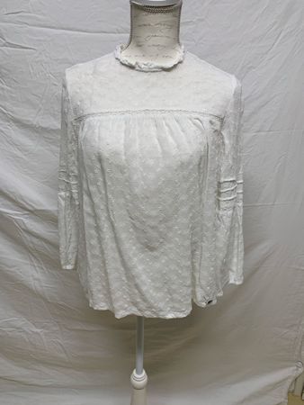 Superdry Bluse, weiss, Gr. S, tolle Details, Top Zustand