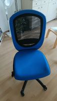Bürostuhl blau Netzrücken mit Rollen gebraucht
