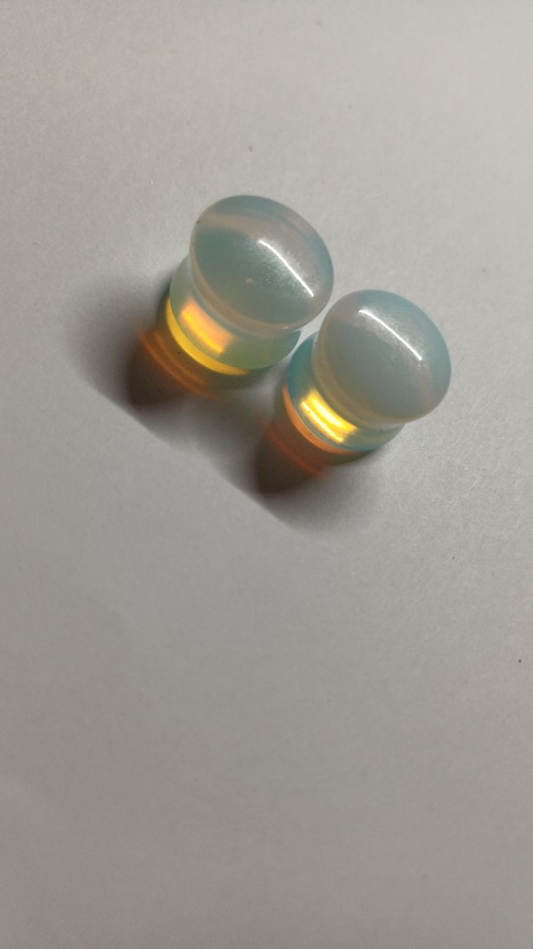 Orecchini pendenti & Orecchini a lobo: Ohr Plug Set diverse Materialien und Motive 14mm – Usato da Kriens venduto da Nikamii 5