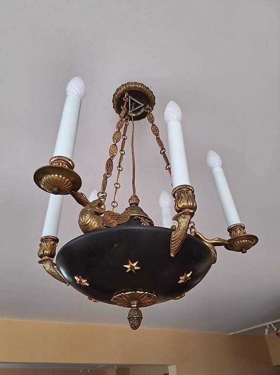 Kronleuchter & Deckenlampen: Lustre Empire à 6 feux – Gebraucht aus Bevaix von tor_5z8m