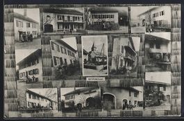 Reverolle, Kirche, Wohnhaus, Strassenpar