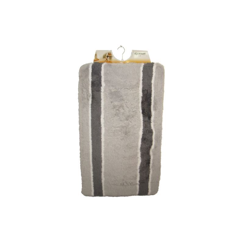 Tappetini fitness: OPAL GRAU Streifen Bad Vorleger 55x65cm – Nuovo e nell'imballaggio originale da Wettingen venduto da Swala