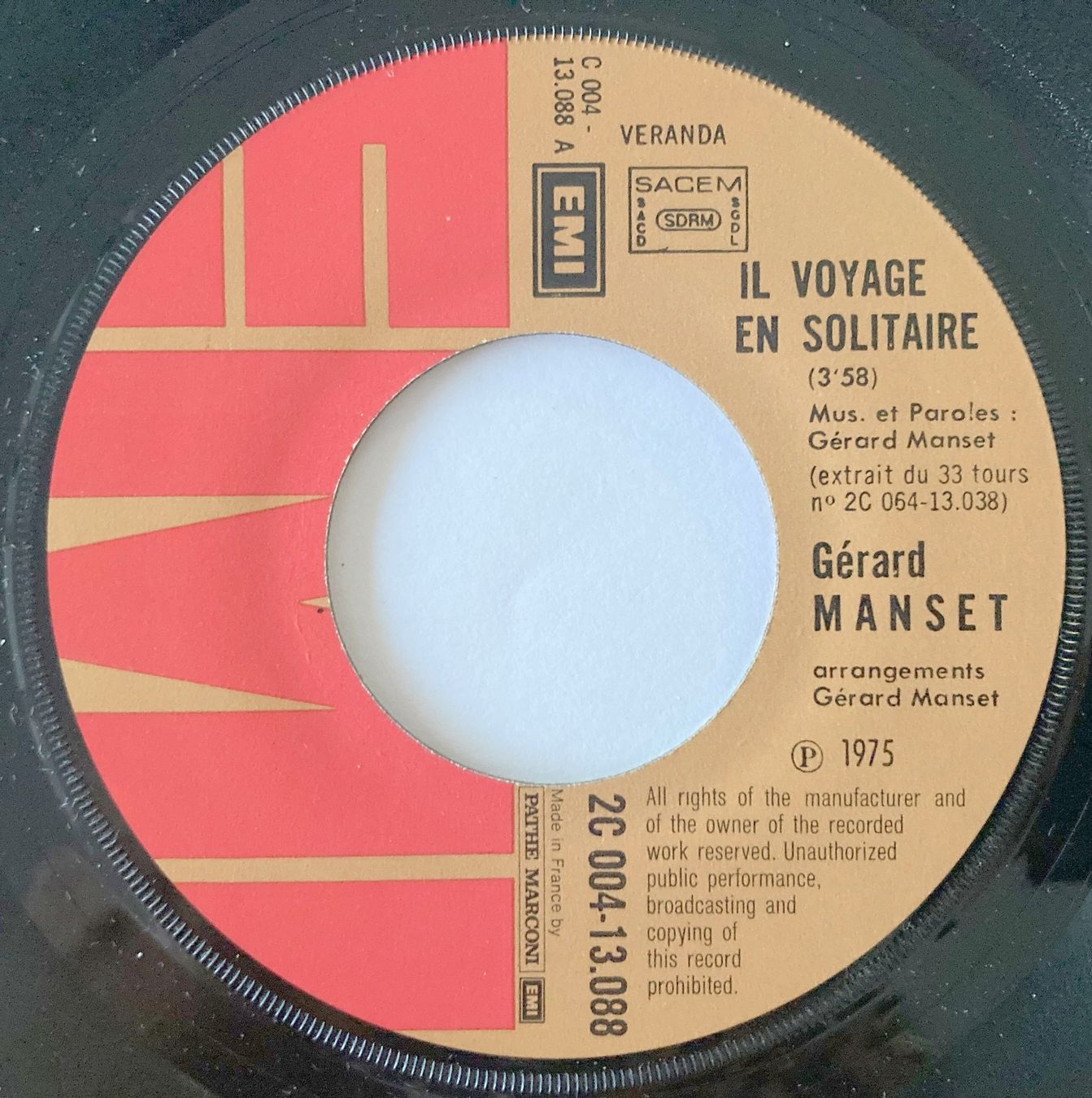 Dischi in vinile: GERARD MANSET - IL VOYAGE EN SOLITAIRE – Usato da Bottens venduto da hotter-than-hell 2