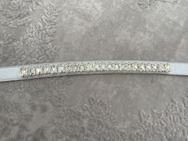 Ledergürtel Pig Silber