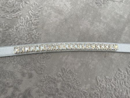 Ledergürtel Pig Silber