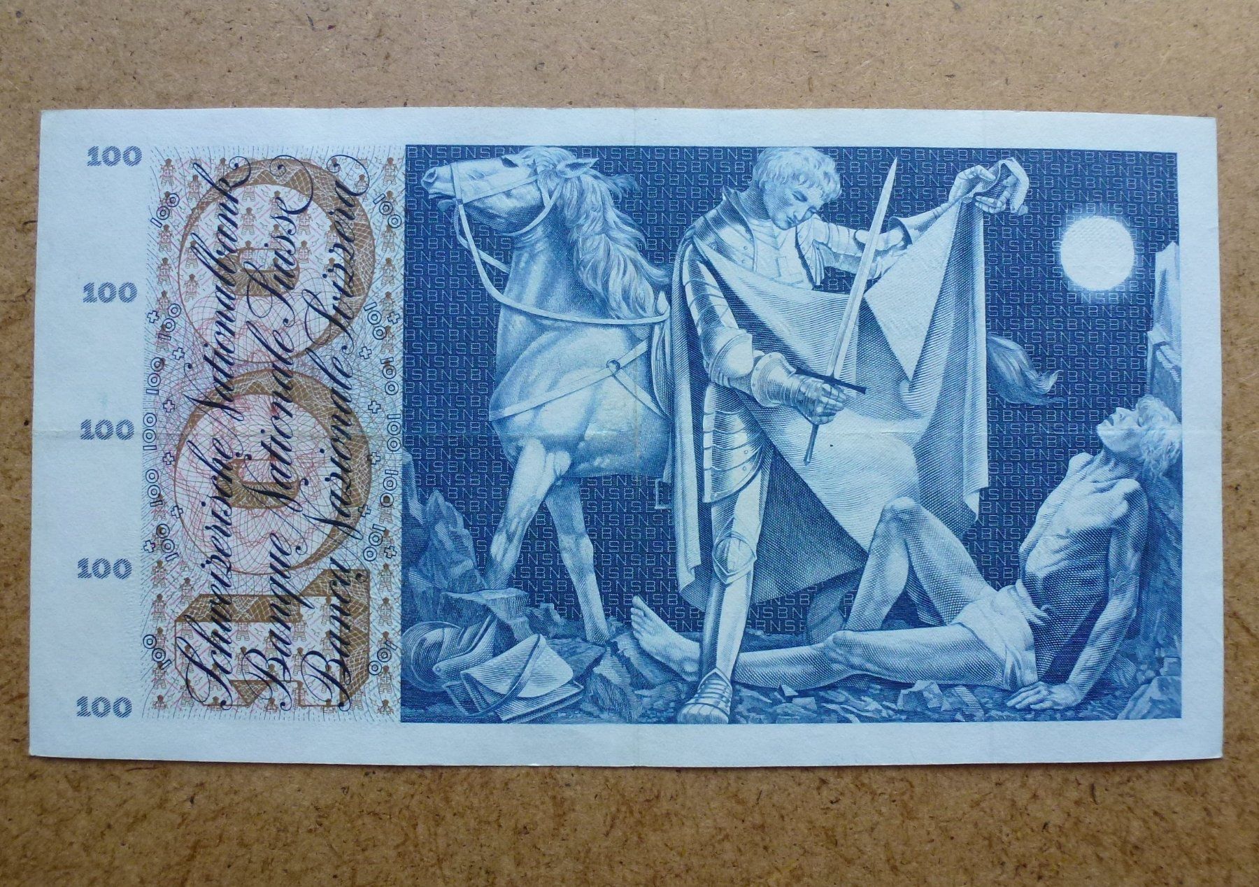 Banconote: ++ 100.- Franken 04. Oktober 1957 – Usato da Walkringen venduto da Casablanca777 2