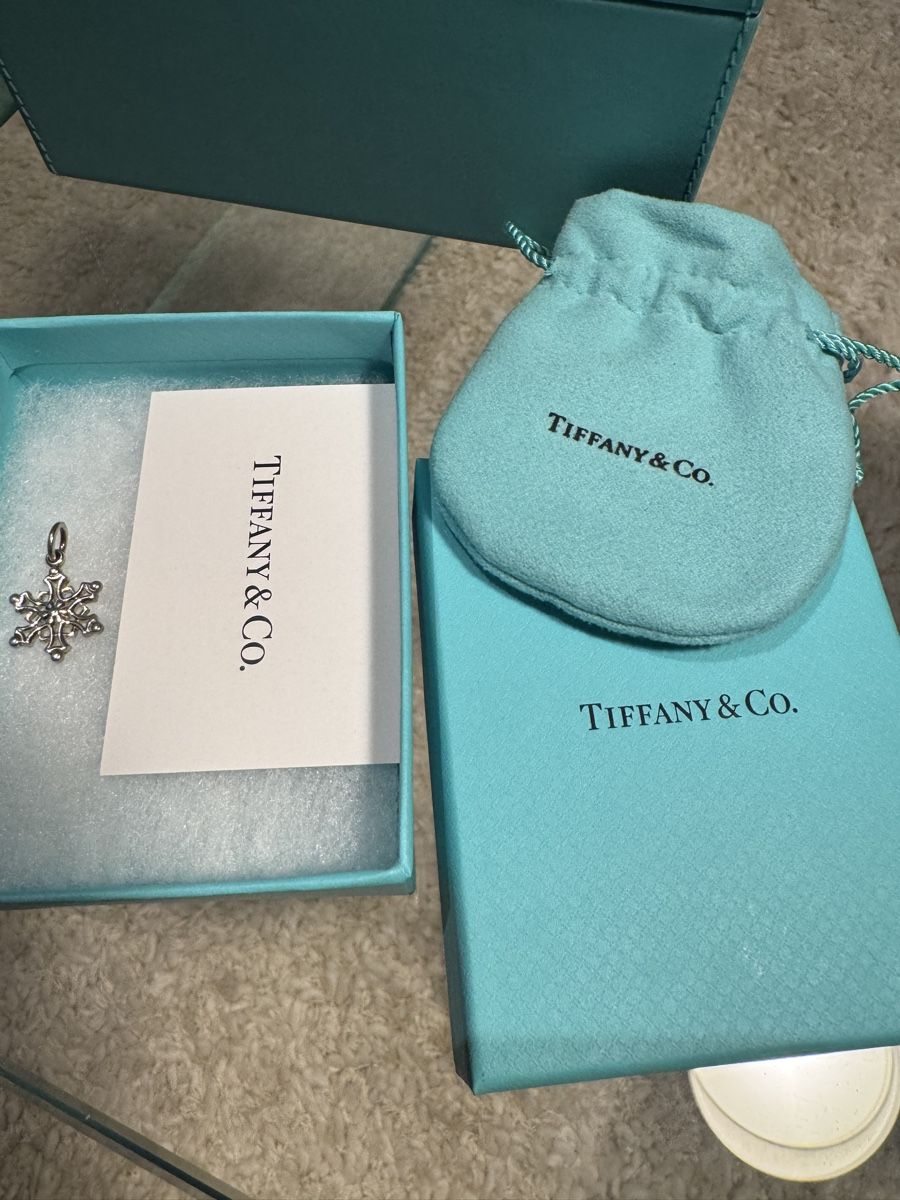 Tiffany & Co. Ciondoli: Tiffany & Co. Sterling Snowflake Charm Pendant – Nuovo (secondo la descrizione) da Schwyz venduto da ann_5w8m 2