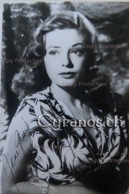 Autogramme: Jane Greer (1924-2001) Schauspielerin - Autogramm – Gebraucht aus Dietikon von immortal-stars
