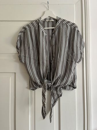 OLIVACEOUS Damen Hemd gestreift Gr. S Baumwolle