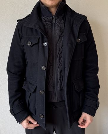 Herren Esprit Winterjacke in schwarz, Grösse M