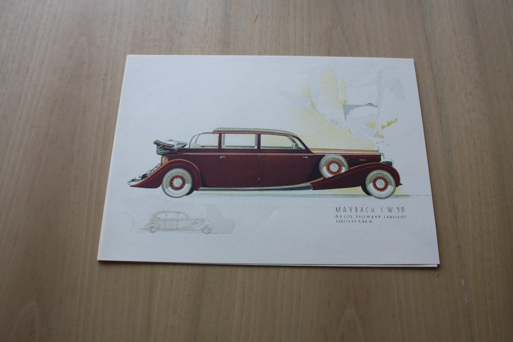 Maybach Dokumente: MAYBACH TYP SW 38 PROSPEKT – Gebraucht aus Wikon von erwin400 7