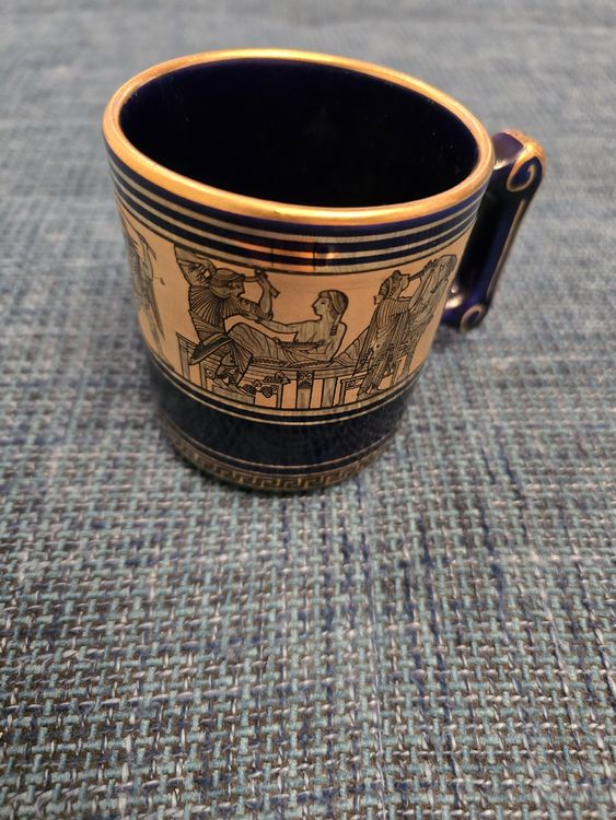 Assiettes: Griechischer Teller & Tasse 24K Gold handbemalt – D'occasion à Basel par Ab_cha 2