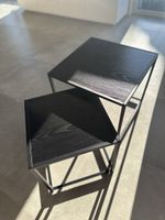 Beistelltisch 2er-Set Schwarz 