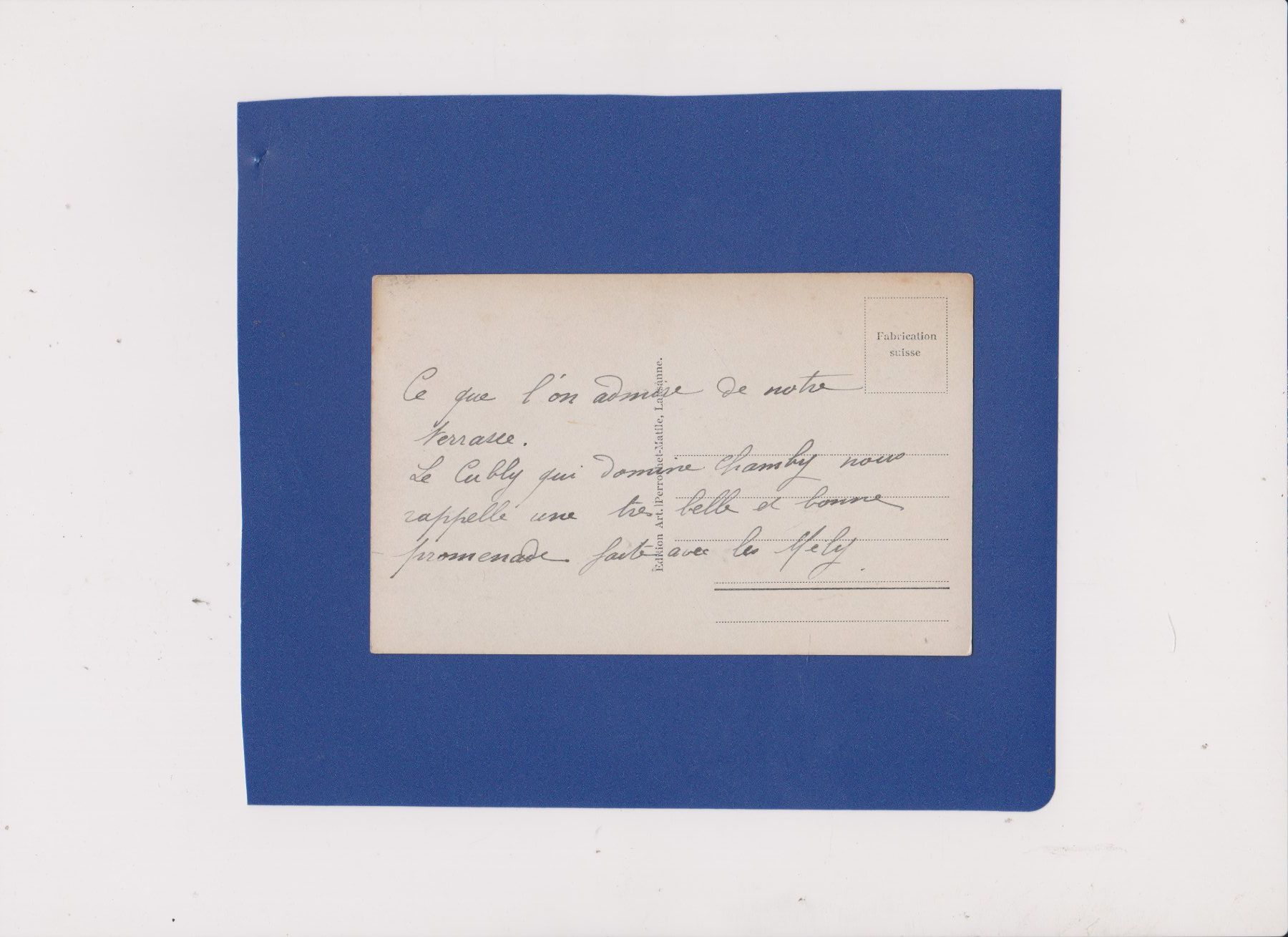 Cartoline postali: AK Tavel et le Châtelard... Clarens Montreux – Usato da Bex venduto da Canouille 1