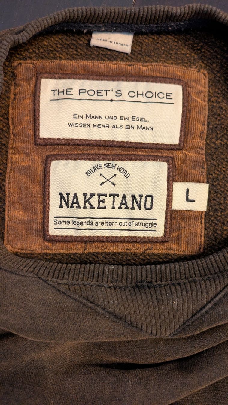 Naketano Maglioni & Felpe: Pullover braun von Naketano, Grösse L – Usato da Grüningen venduto da slim55 2