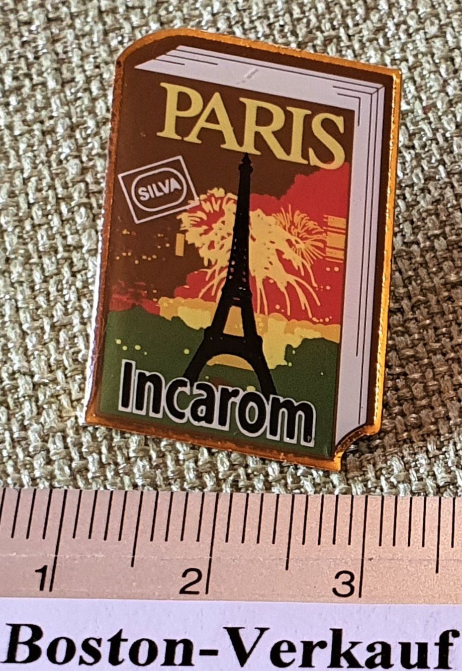 Placchette & Badge: E812 - Pin SILVA Bücher Paris Incarom – Usato da Reinach BL venduto da Boston-Verkauf 1