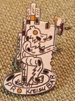 A148 - Kunst Pin Kreiselbär Housi Knecht