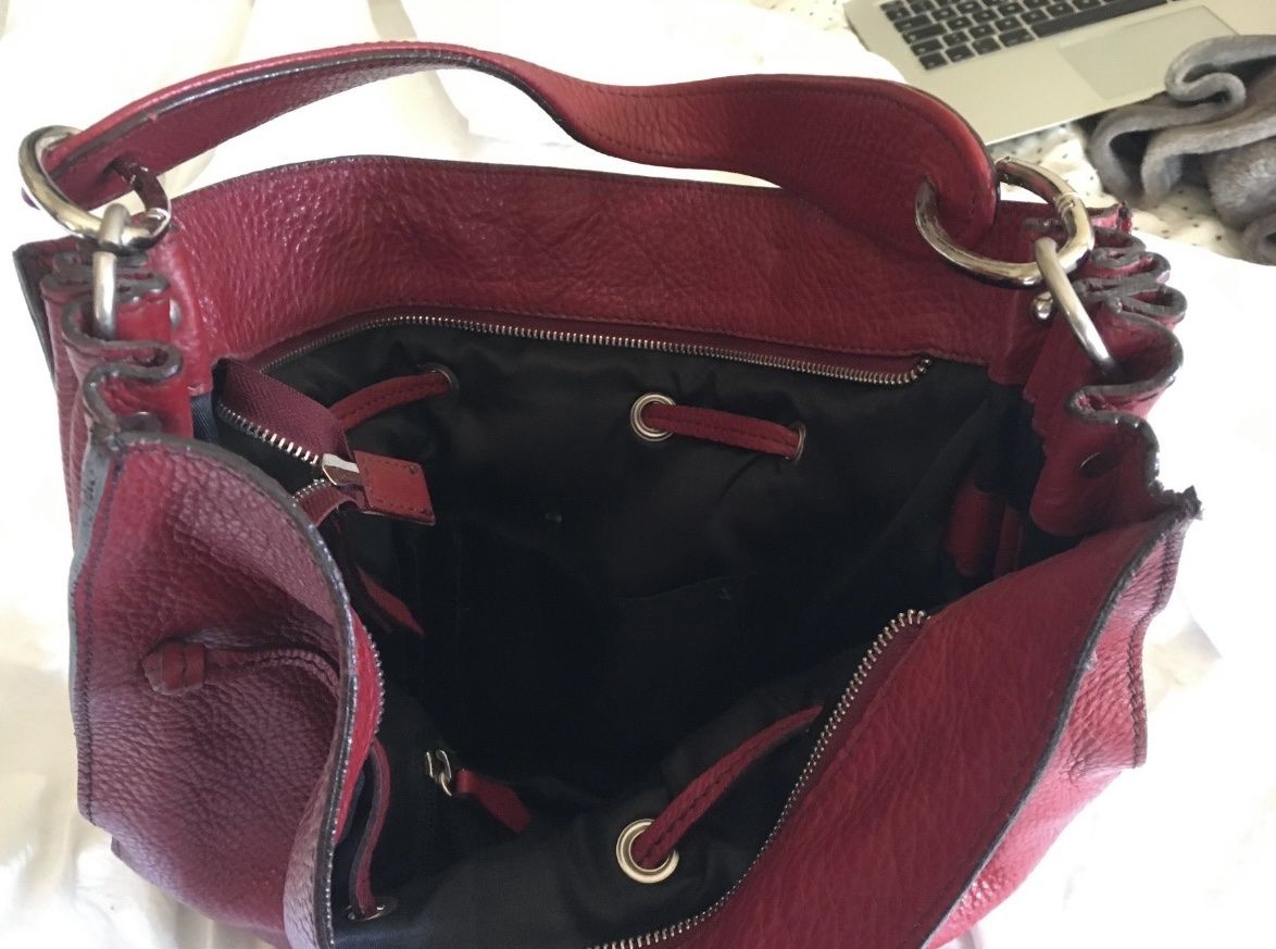 Borse: Rote Tasche Shoulderbag Echtleder Italien – Usato da Luzern venduto da jasminlmusic 7