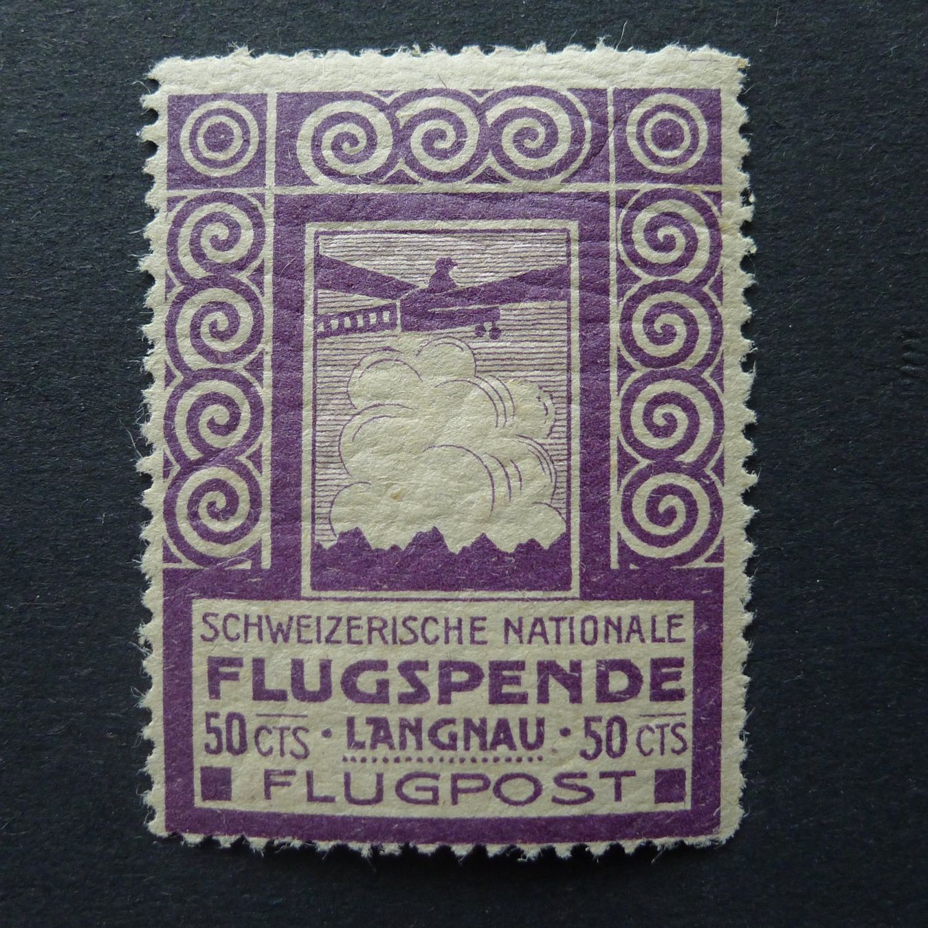 Tutti i francobolli: Flug-Vorläufer VI Langnau, postfrisch K: 1400.- – Usato da Ebikon venduto da SilvioFreund