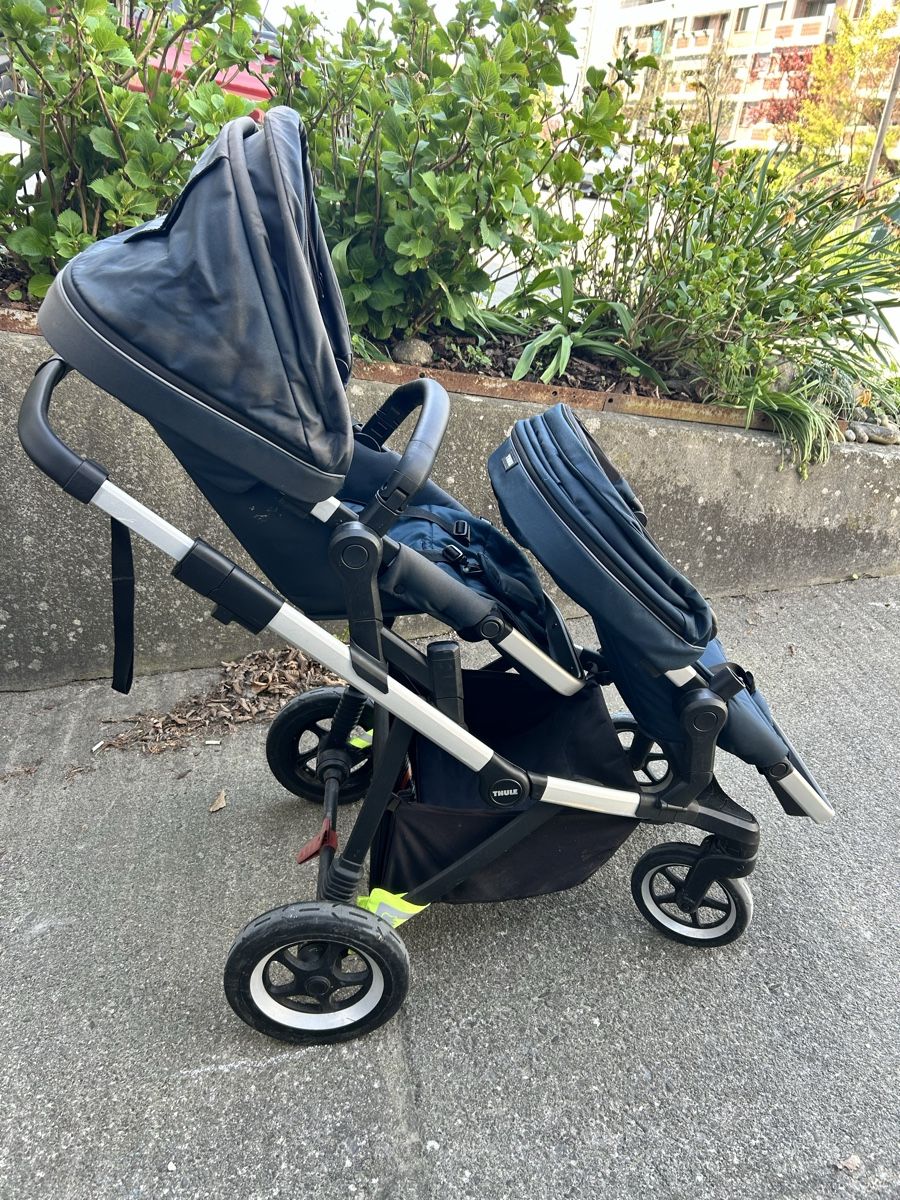 Thule Kinderwagen: Thule Sleek Doppelkinderwagen – Gebraucht aus Lenzburg von pasaway 3