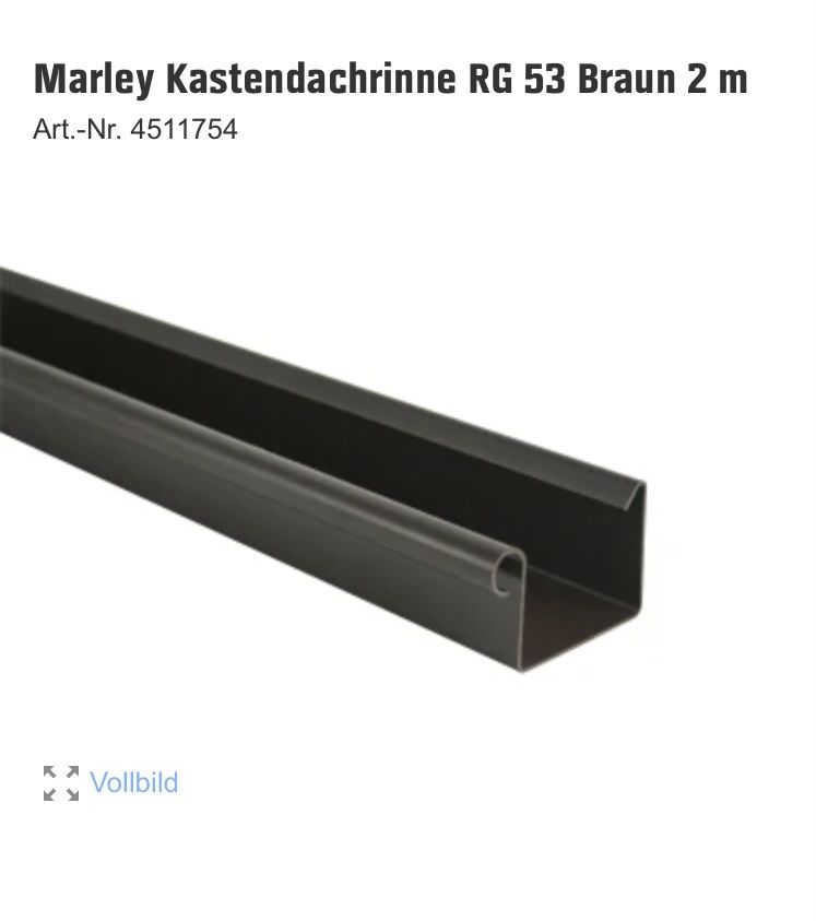 Altri materiali da costruzione: Dachrinne Marley aus dem OBI – Nuovo (secondo la descrizione) da Hünibach venduto da Chasseur74