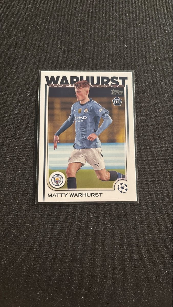 Topps Cartes à collectionner: Matty Warhurst - Topps RC - Manchester City -  – D'occasion à Kaiseraugst par Baum_12
