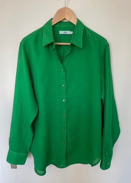 Camicette: 0039 ITALY Leinenbluse Gr. L – Usato da Meilen venduto da Reni888