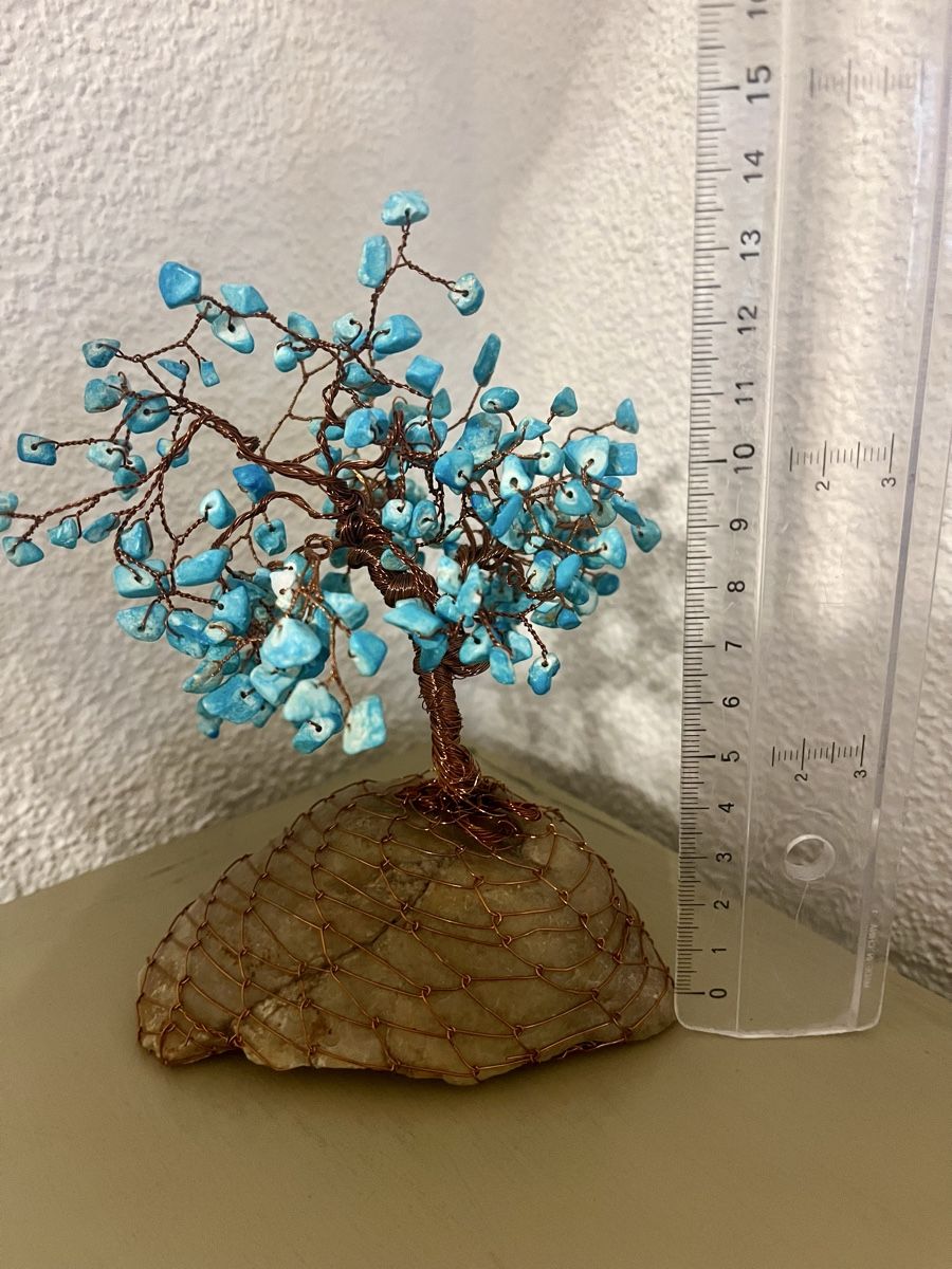 Toutes les décorations: Deko Baum, Lebensbaum mit Steinen handgemacht – D'occasion à Sax par _Kornblume_ 1