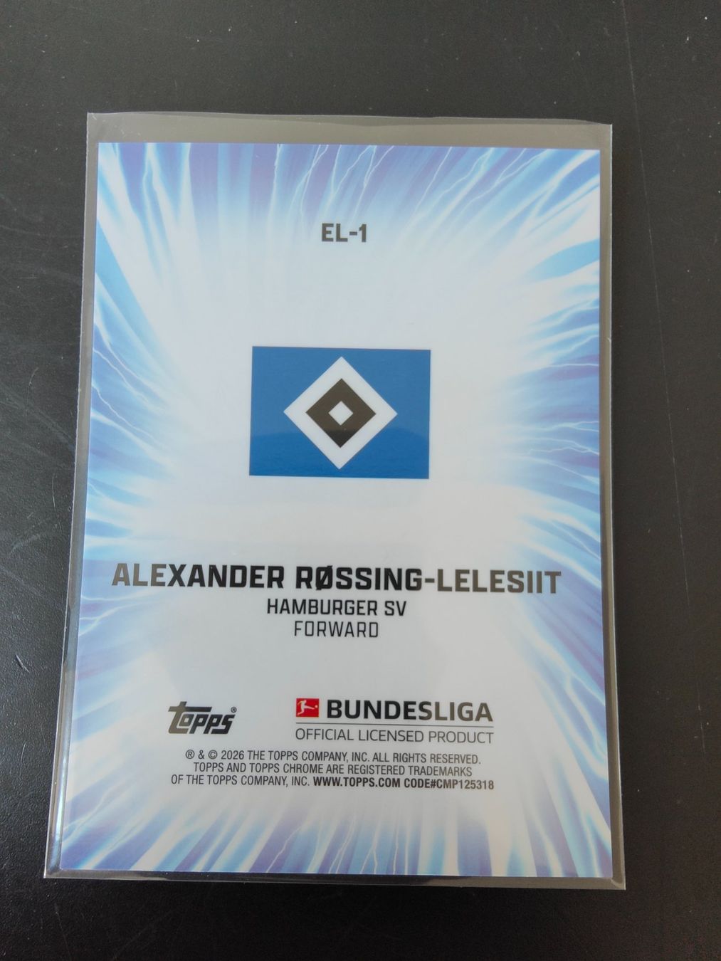 Topps Cartes à collectionner: Alexander Rossing-Lelesiit Hamburger SV Topps Electrifield – D'occasion à Wangen SZ par Sasch3 1