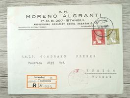 TR97 Enveloppe + Timbre Turquie 1941