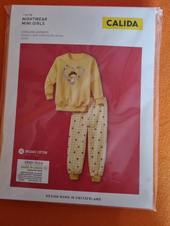 Calida Pyjama Mini Girls Toddlers Ladybird Gr.116 Neu!