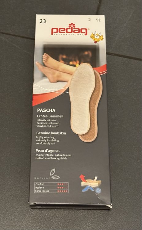 NEU!! Lammfell-Schuhsohlen Pedag, 23 (Neu und originalverpackt) in ...