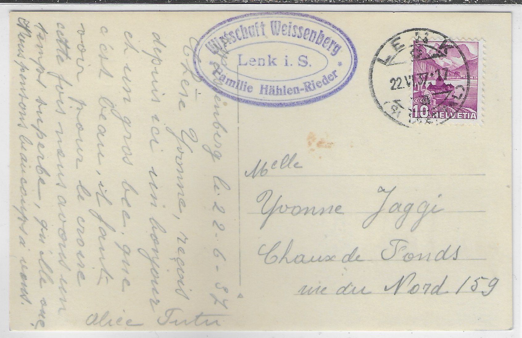 Cartes postales: Alp Weissenberg - Lenk – D'occasion à Ettingen par Kartenplanet 1