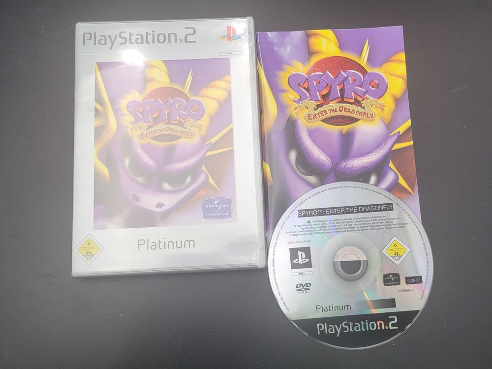 Lot De 2 Jeux Spyro GameCube - A New Beginning & Enter The Dragonfly - Pour Pièces