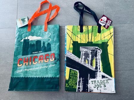 2 TRADER JOE‘S TASCHE FABRIKNEU